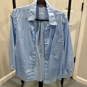 Boys uniform blue dress shirt 14husky